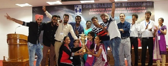 SCIS team achieved overall Winners position as they were first in seven events & second in one event in LOGIN 2016 @ PSG college of Technology,Coimbatore